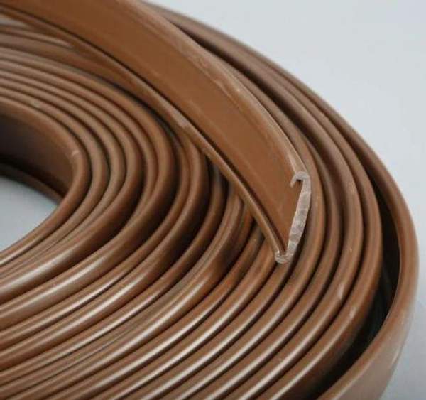 ПОРУЧЕНЬ 40×6 пластиковый ПВХ коричневого цвета
