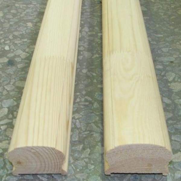 ПОРУЧЕНЬ деревянный профильный сечение 48×60 сращенный из сосны