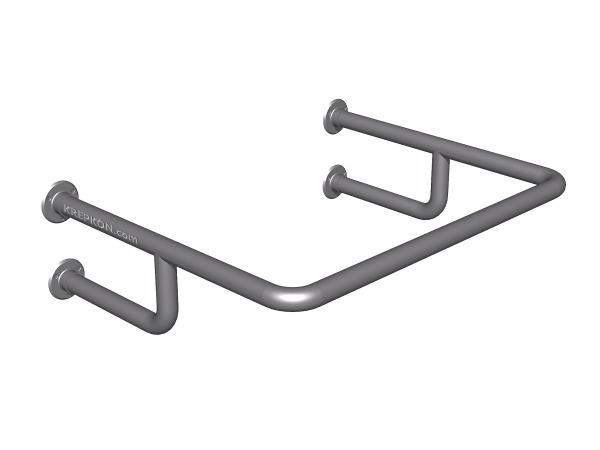 Поручень опорный для раковины, П образный с креплением в стену, усиленный, 177x806x650