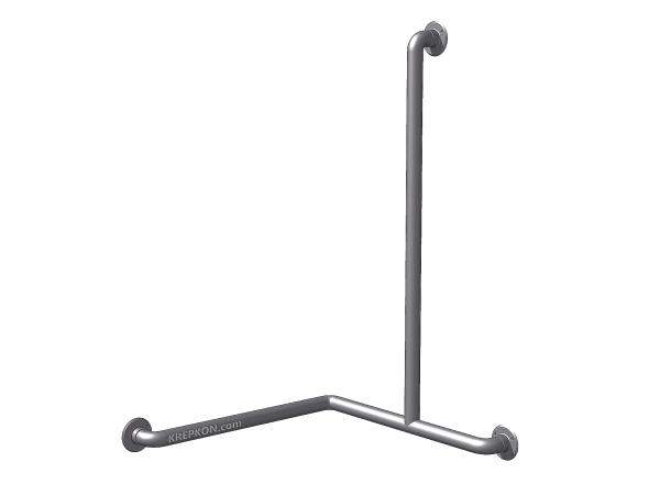 Поручень трехопорный, угловой внутренний, правый