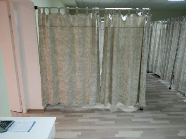 Пошив штор физиотерапевтических антистатических медицинских хлопок лен
