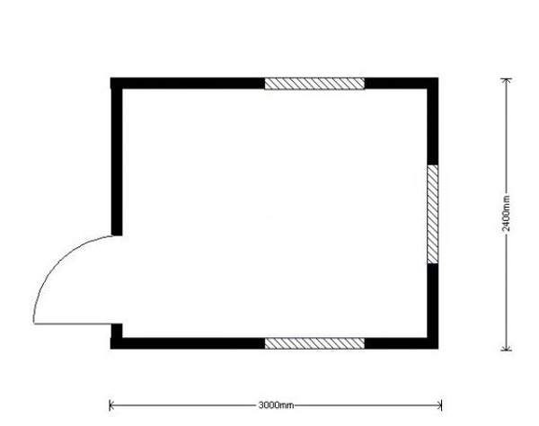 Пост охраны 3000*2400