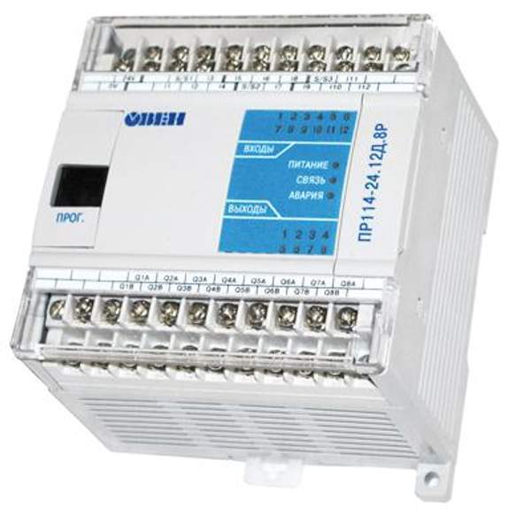 ПР114-224.8Д4А.РРРРРРКК-Ч Программируемое реле с поддержкой аналоговых сигналов для локальных систем, ОВЕН