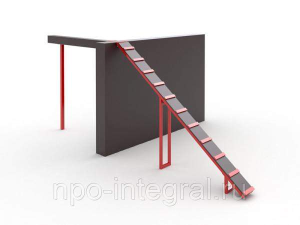 Препятствие «забор с наклонной доской»