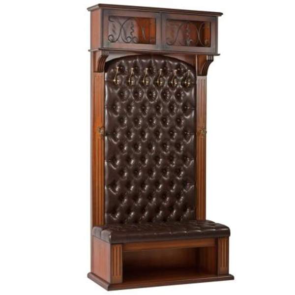 Прихожая с полками Тауэр Гранд 1 Орех Шоколад