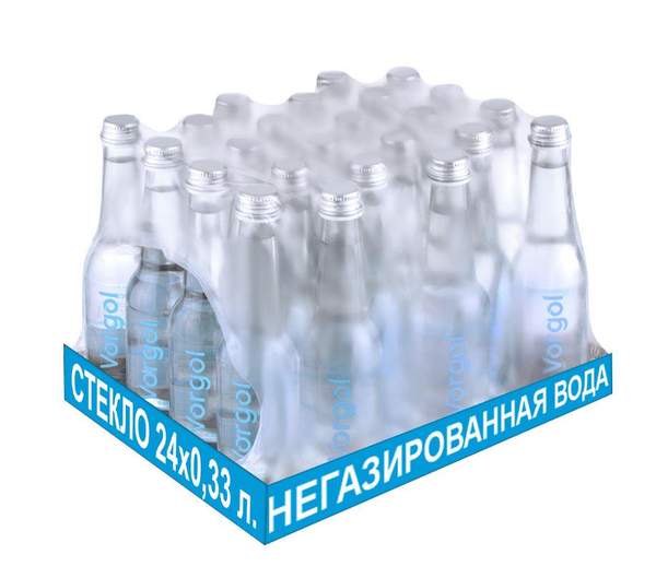 Природная вода Vorgol негазированная, стекло 0,33 л