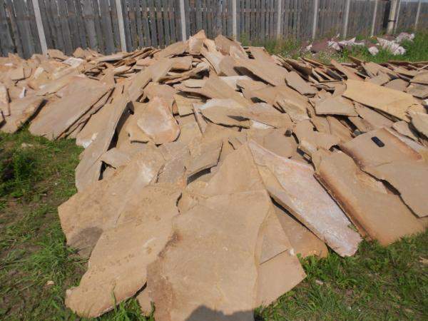 Природный камень плитняк облицовочный