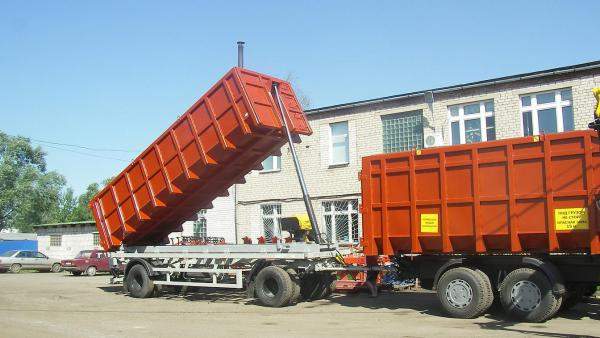 Прицеп для лома самосвальный