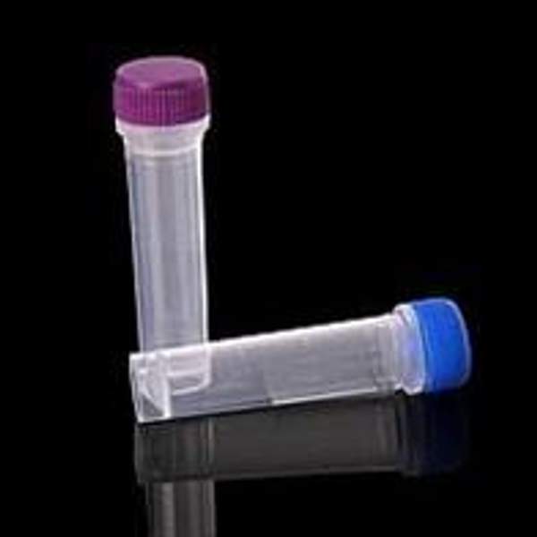 Пробирка цилиндрическая с винтовой крышкой, 5 мл,16×60 мм, с дел., с юбкой уст-ти, для замораживания, п/п, уп.200/2т. шт, ТУ 9464-015-29508133-2014