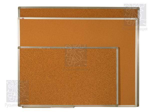 Пробковая доска "Профиль" в алюминиевой рамке 50х70 см