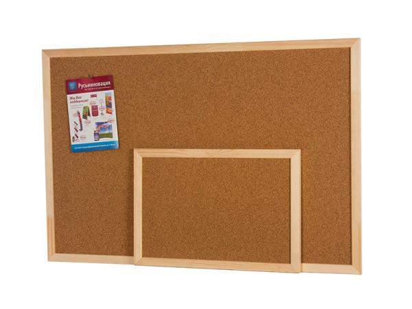 Пробковая доска в рамочке из дерева все размеры