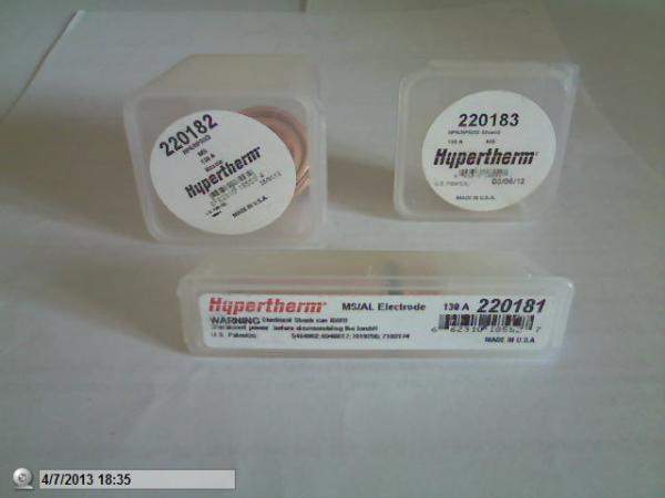 Продадим расходники для плазменной резки "Hypertherm" HPR/HPRXD 130A/260A/400A.