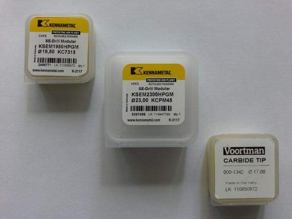 Продадим режущие пластины и модульные свёрла "Kennametal", "Voortman".