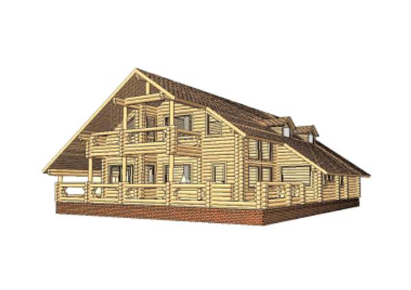 ПРОЕКТ 12 ДЕРЕВЯННЫЙ ДОМ ИЗ БРЕВНА