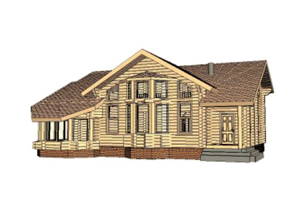 ПРОЕКТ 14 ДОМ ИЗ БОЛЬШОГО БРЕВНА ПОД КЛЮЧ