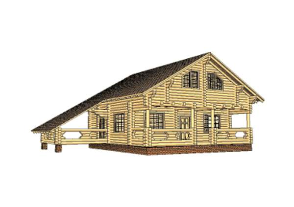 ПРОЕКТ 20 ДОМ ИЗ ОЦИЛИНДРОВАННОГО БРЕВНА ПОД КЛЮЧ