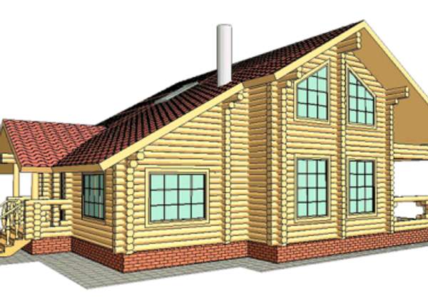 ПРОЕКТ 21 ДОМ ИЗ ОЦИЛИНДРОВАННОГО БРЕВНА ПОД КЛЮЧ