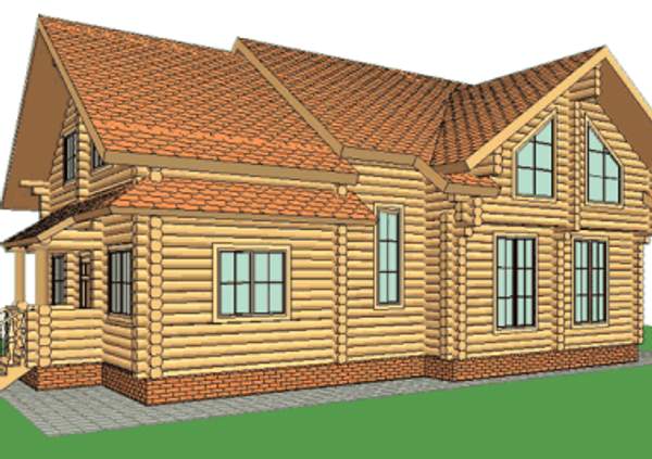 ПРОЕКТ 24 ДЕРЕВЯННЫЙ ДОМ ИЗ БРЕВНА