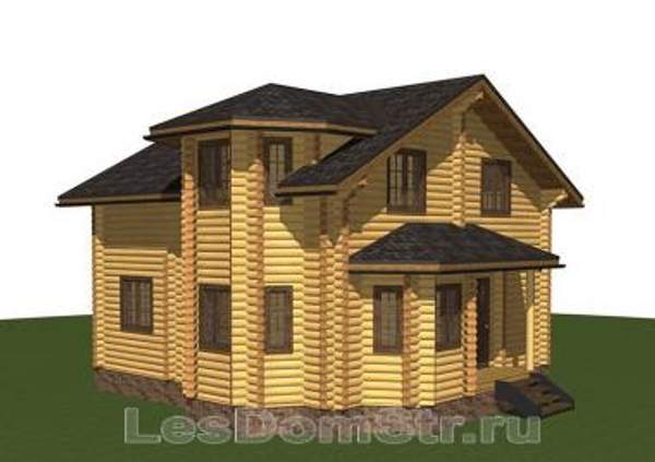 ПРОЕКТ 52 - ДЕРЕВЯННЫЙ ДОМ 130 КВ.М