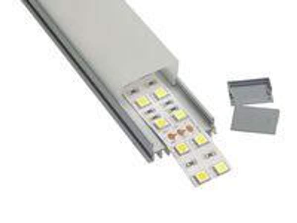 Профиль алюминиевый анодированный ЛСС -с20 12х36.1х12 2м Серебро