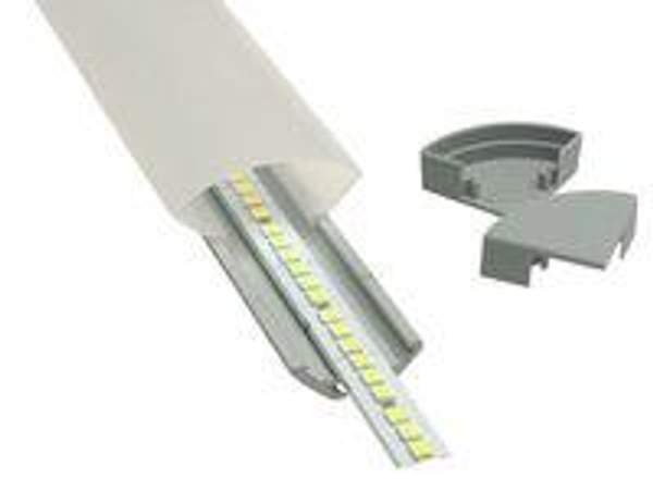 Профиль алюминиевый анодированный ЛСУ -с20 15.3х13 5х7.6 2м Серебро