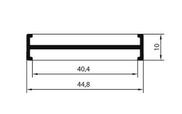 Профиль соединителя рам 40/40 6,2м*12шт AYPC.100.0810