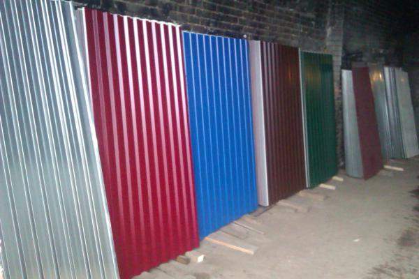 Профлист оцинк С10 (0,45х1080х2000 мм.) (св.син.) RAL5005