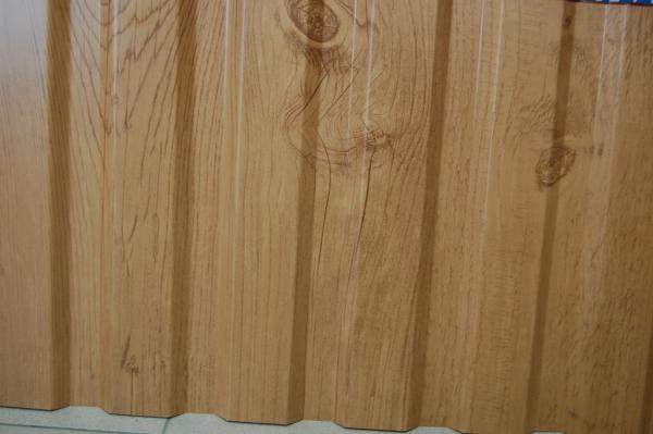 Профнастил С8 "Printech Log", цвет под Светлое дерево