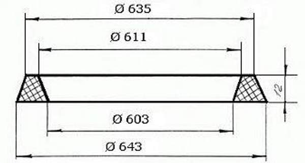 Прокладка 189.15.00.000 (323-07РТМ32ЦВ206-87)