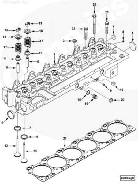 Прокладка ГБЦ (STD) Cummins 6CT 6CTA8.3 3935585 3938267 3907682 3911342 3921216 3921850 3928168 3931019