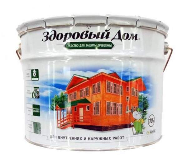 Пропитка для дерева "Здоровый Дом" бесцветная - 10 л