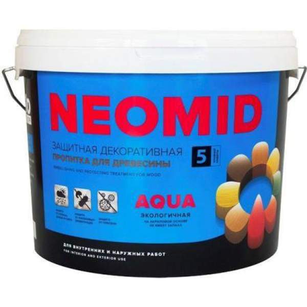 Пропитка лессирующая Неомид BIO COLOR AQUA - 9 л