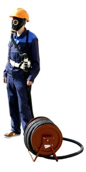 ПРОТИВОГАЗ ШЛАНГОВЫЙ ПШ-1Б НА БАРАБАНЕ 10 М