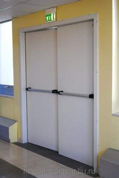Противопожарные двупольные двери