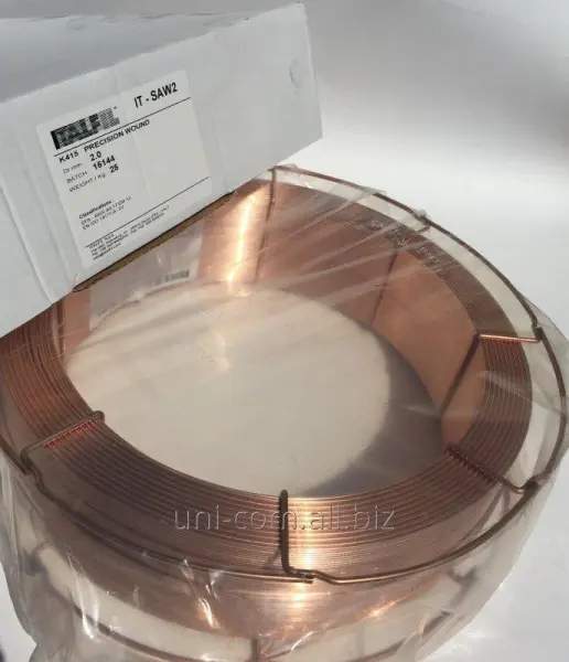 Проволока сварочная SAW2 ф2.0, ф2.4, ф3.2, ф4.0 (аналог Св08ГА) омедненная на кассете К415 проволочный каркас 25 кг