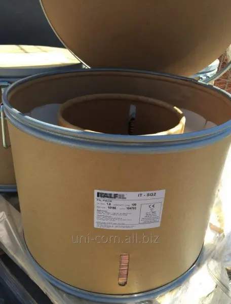 Проволока сварочная SG2 ф1.2, ф1.6 (аналог Св08Г2С-О) омеднённая в барабане по технологии бесконечной сварки FilPack ФилПак от ItalFil ИталФил 100 кг