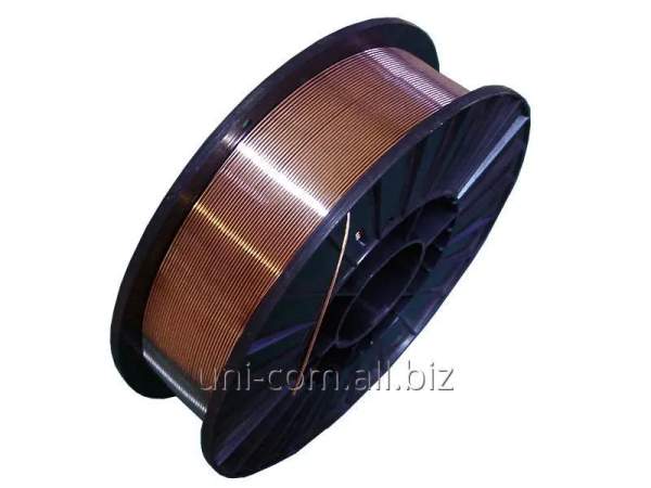 Проволока сварочная Св08Г2С омедненная ф0,8 производства Мечел БМК на кассете D200 5 кг пластик сплошного сечения