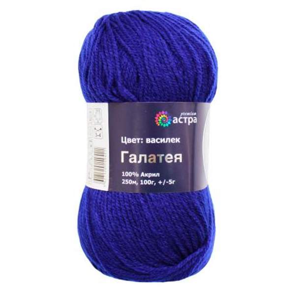Пряжа Astra Premium Галатея 100гр. 250м (100% акрил) (08 василек)
