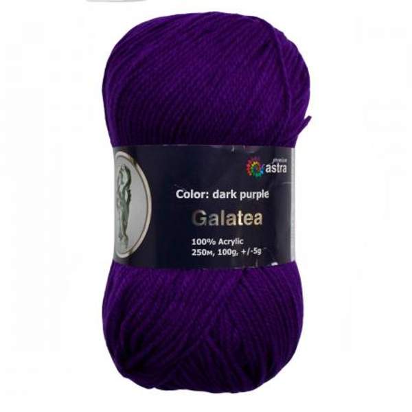 Пряжа Astra Premium Галатея 100гр. 250м (100% акрил) (15 темно-фиолетовый)