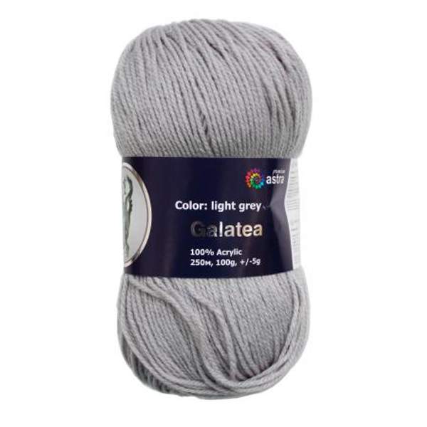 Пряжа Astra Premium Галатея 100гр. 250м (100% акрил) (16 светло-серый)