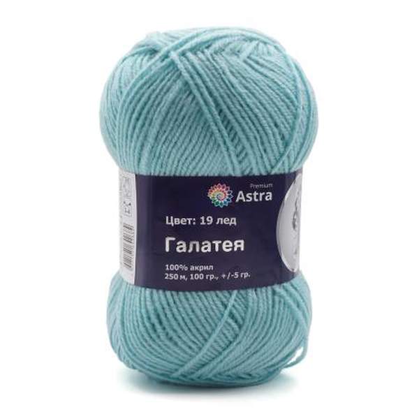 Пряжа Astra Premium Галатея 100гр. 250м (100% акрил) (19 лед)