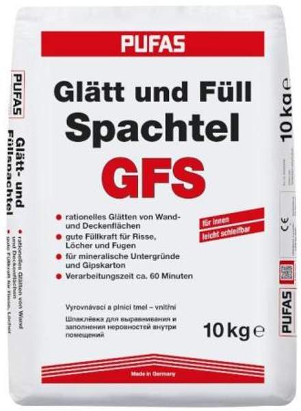 ПУФАС N3 шпатлевка для выравнивания неровностей (10кг) / PUFAS N 3 Glatt- und Fullspachtel шпаклевка для выравнивания неровностей (10кг)
