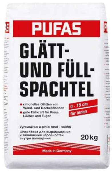 ПУФАС N3 шпатлевка для выравнивания неровностей (20кг) / PUFAS N 3 Glatt- und Fullspachtel шпаклевка для выравнивания неровностей (20кг)