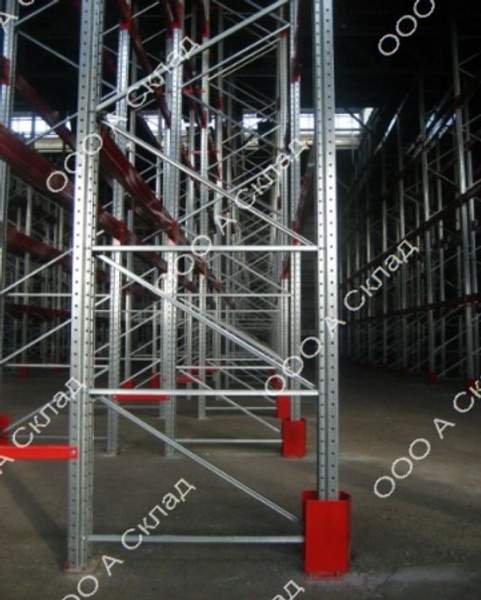 Рама стеллажа фронтального складского металлического.