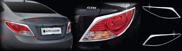 Рамка задней фары(хром)