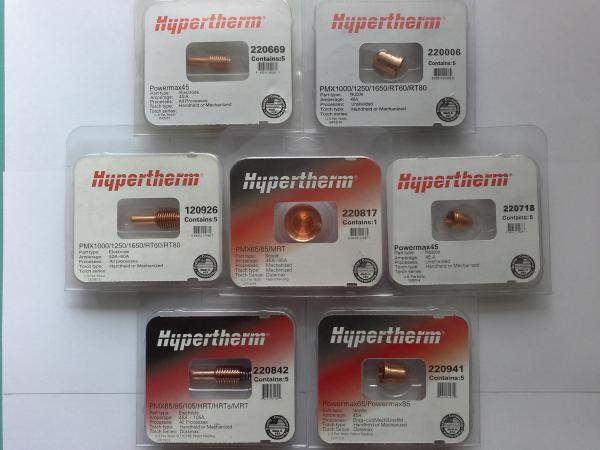 Расходные материалы для плазменной резки "Powermax".