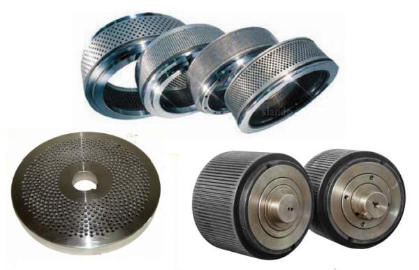 Расходные зч гранулятора (Матрицы, обечайки, ролики в сборе)