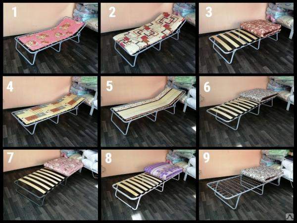 Раскладушки для детей и взрослых с матрасом ортопедические брезентовые оптом и в розницу