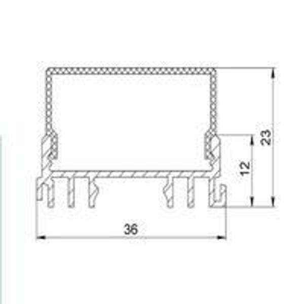 Рассеиватель РМ1 LED 1 прямой матовый 15.2х32.4 поликарбонат 2м Прямой
