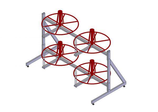 Разборный стеллаж для бухт экономичной серии СБ 4-0,6-30Рэ